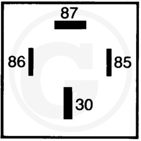Arbeitsstromrelais 12V 70A, 12Volt Granit 4554RA 003437081